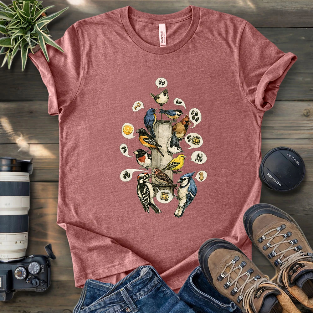 Busy Morning At Feeder T-shirt