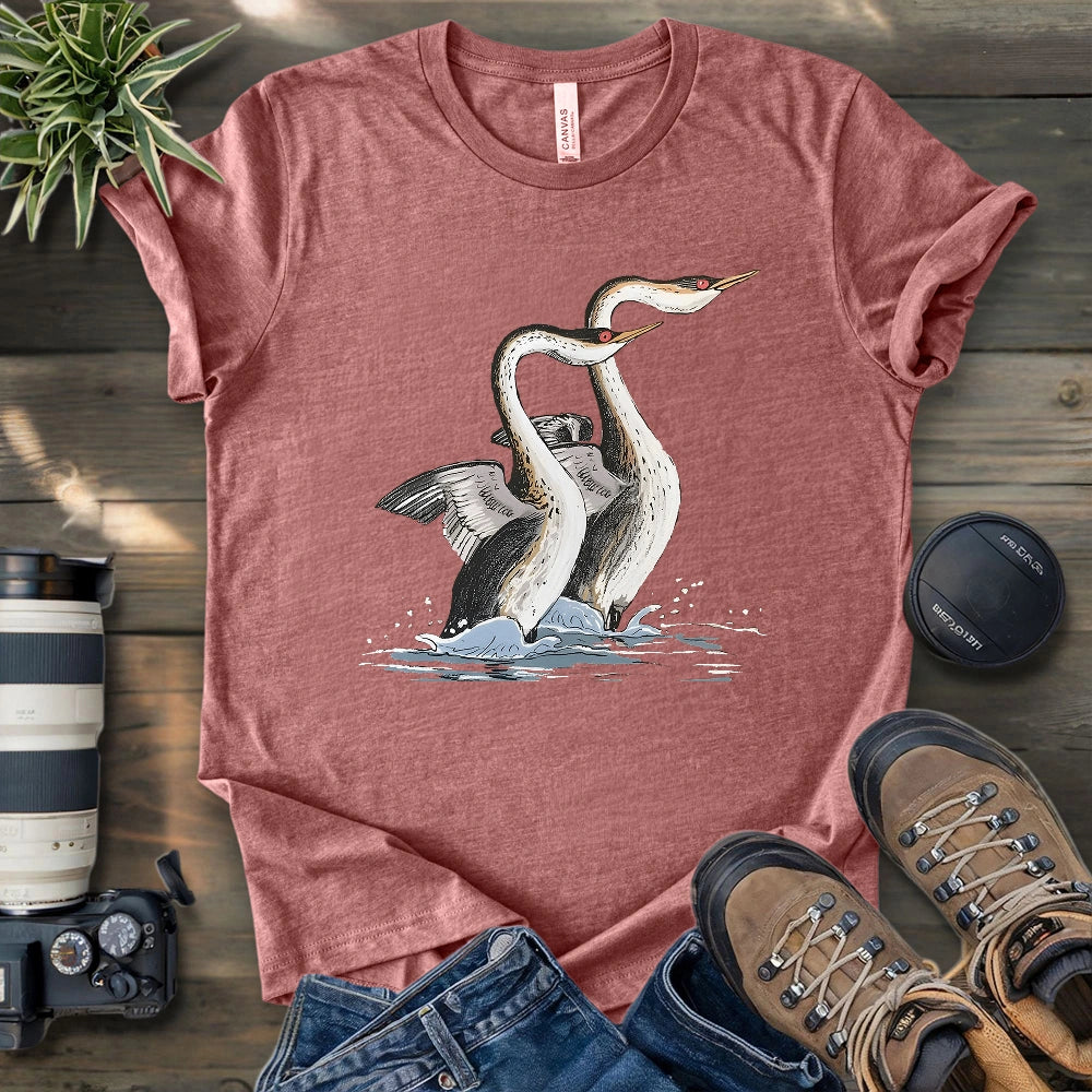 Dancing Grebes T-shirt