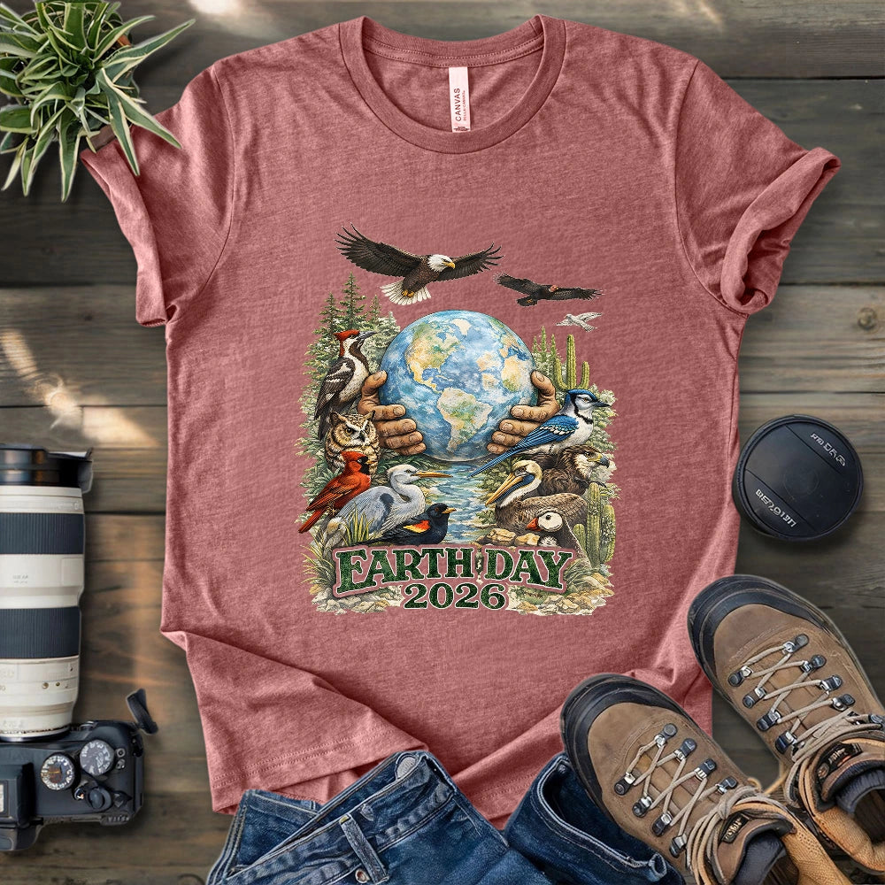Earth Full Of Birds T-shirt