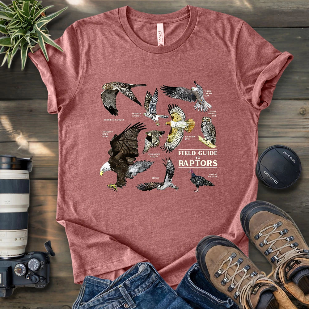 Field Guide To Raptors T-shirt