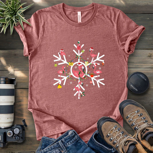 Flamingo Snowflake T-shirt