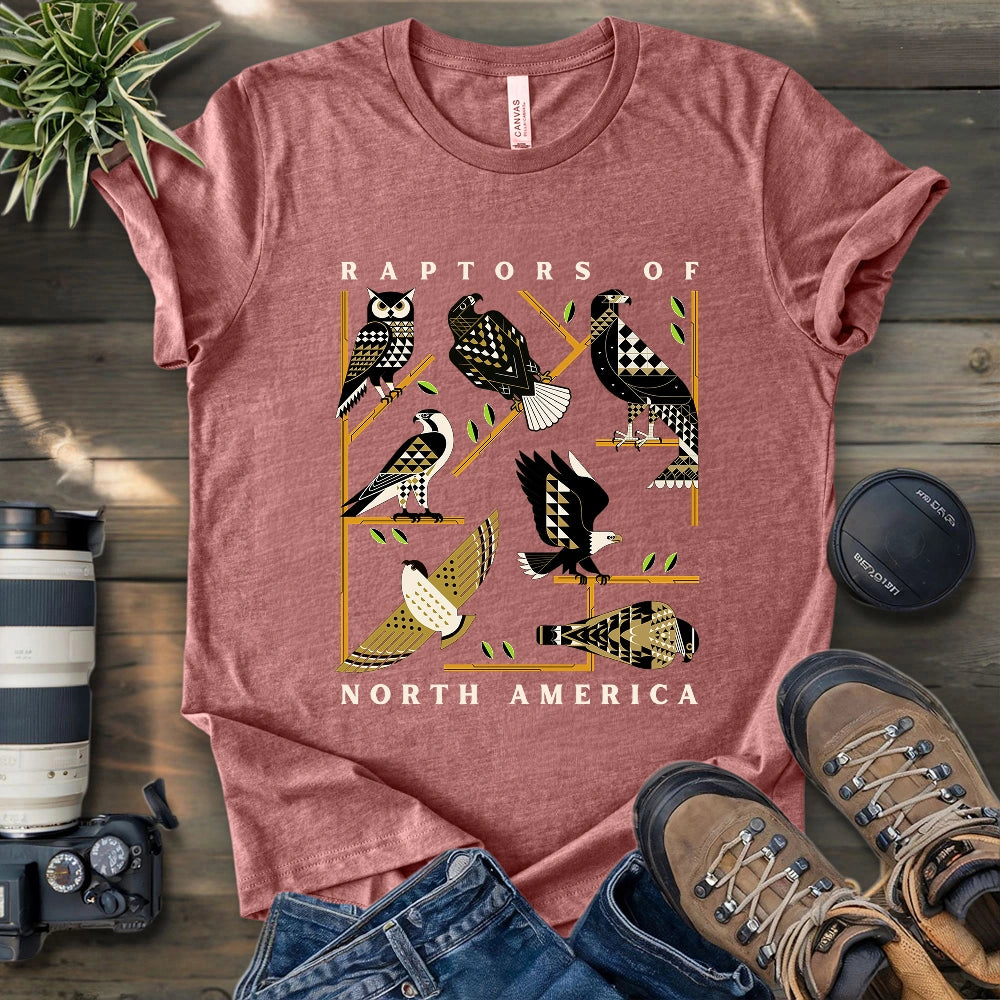 Geometric Raptors Of America T-shirt