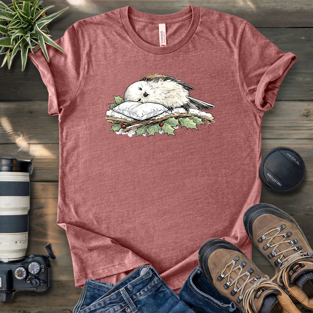 Long-tailed tit Sleeping Beauty T-shirt