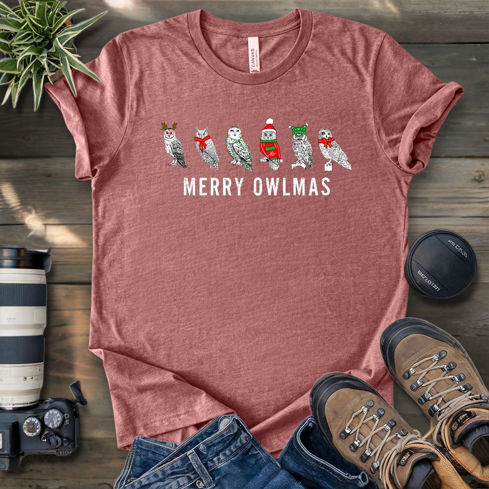 Merry Owlmas T-shirt