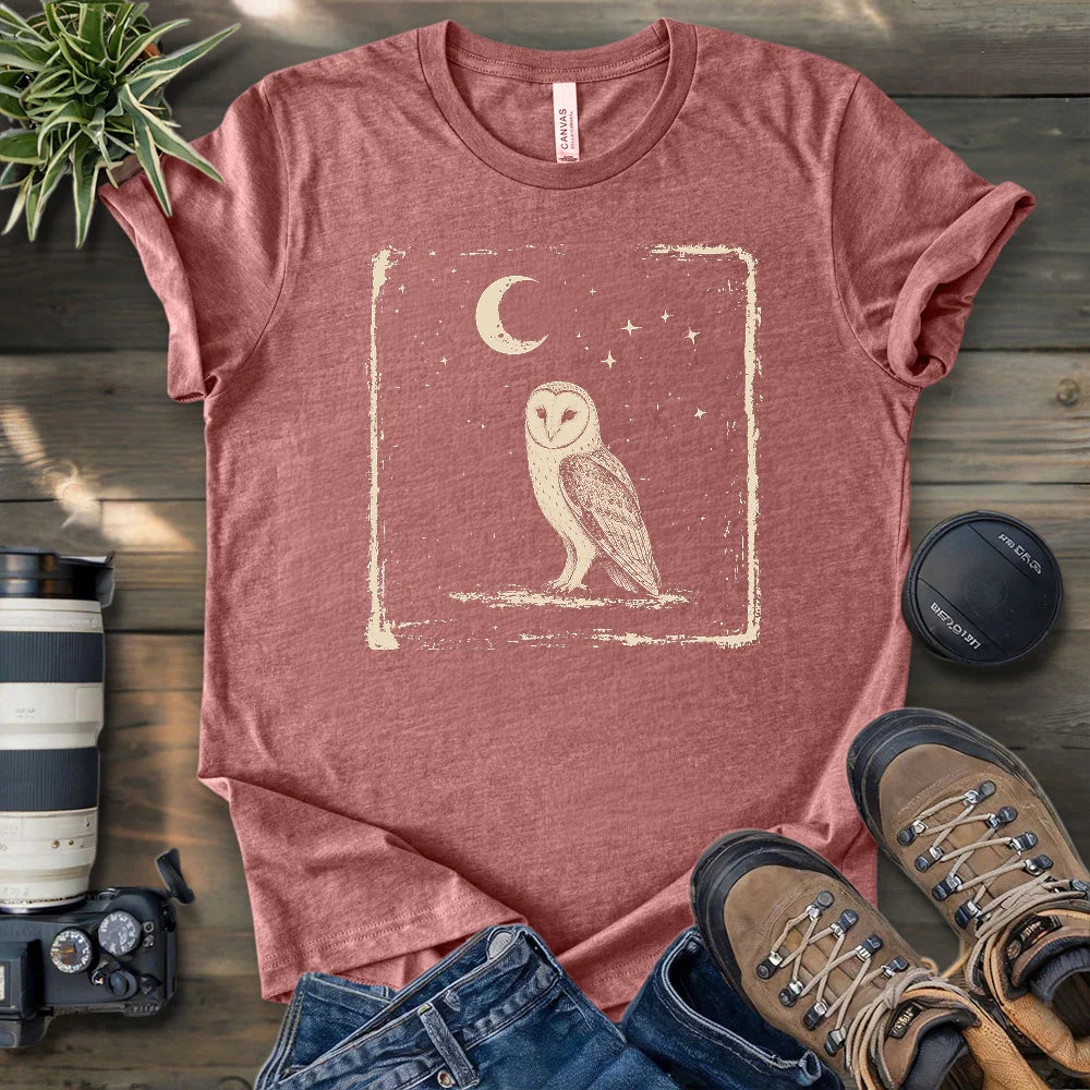 Moonlit Barn Owl T-shirt