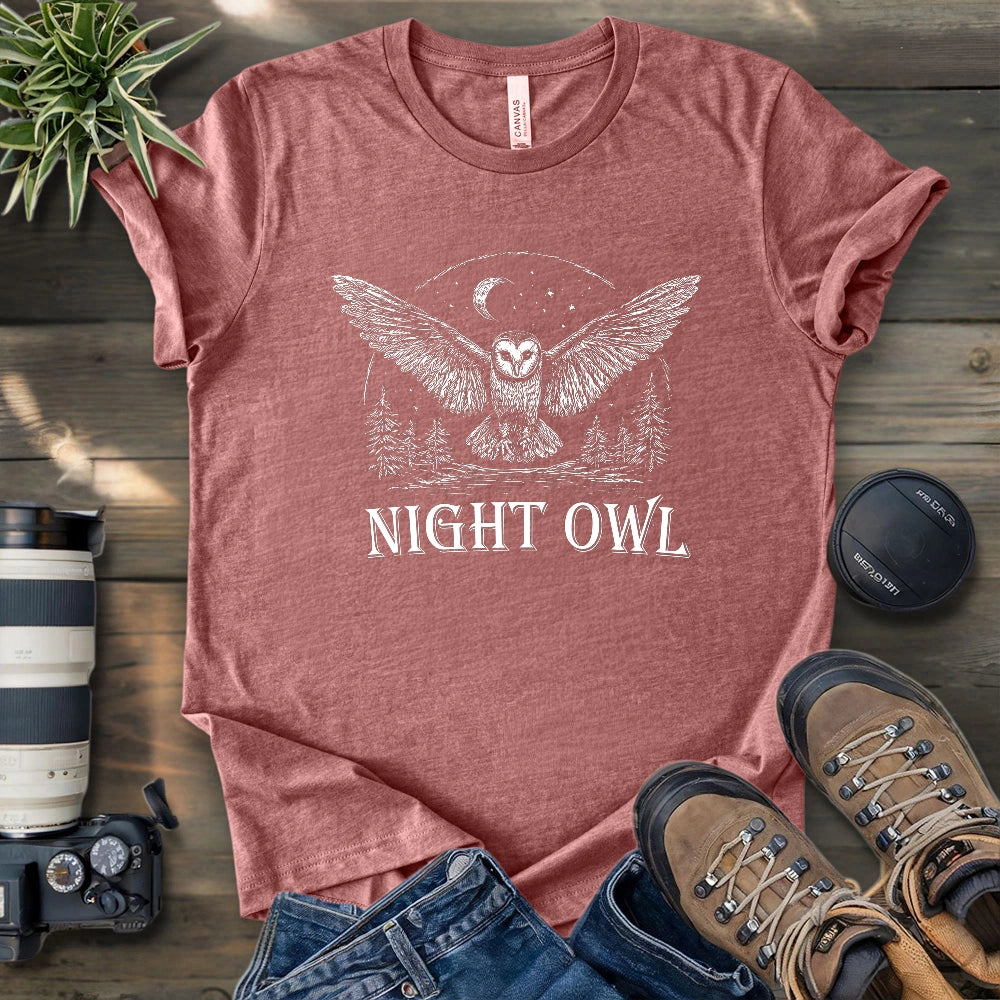 Moonlit Night Owl T-shirt