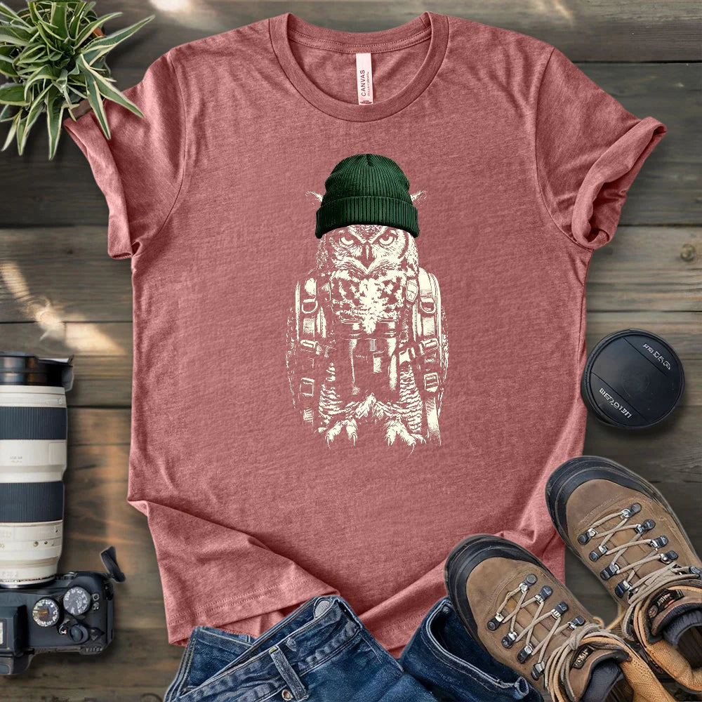 Owl Going Birding T-shirt