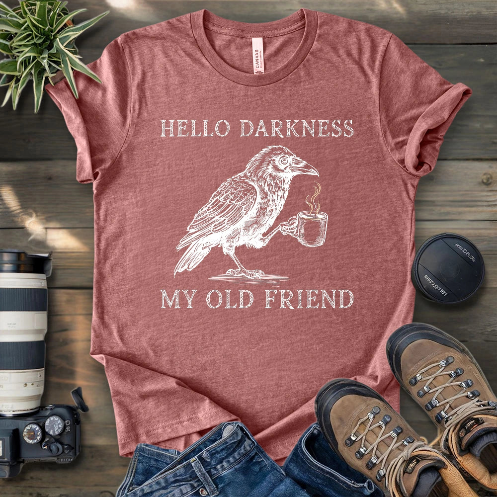 Raven Hello Darkness T-shirt