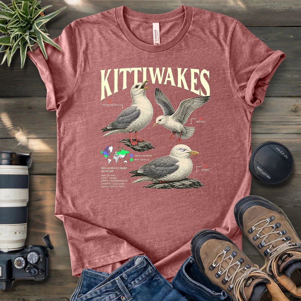 Red-legged Kittiwake Profile T-shirt