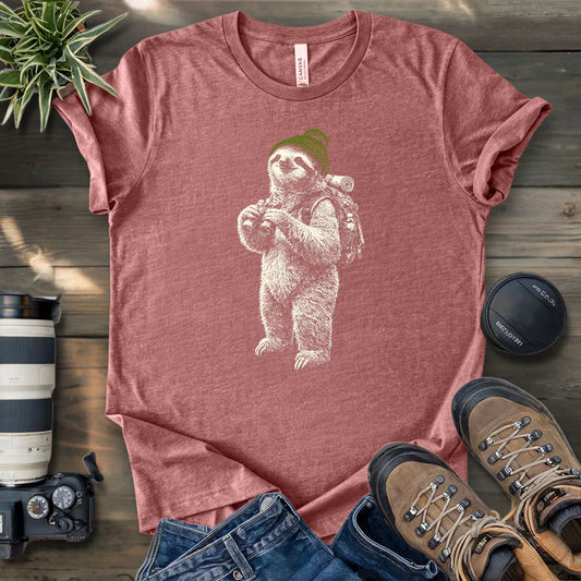Sloth Going Birding T-shirt
