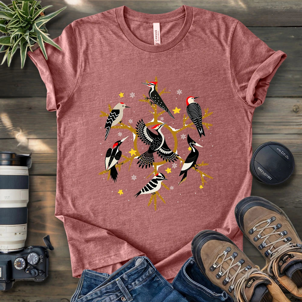 Snowflake of Woodpeckers T-shirt