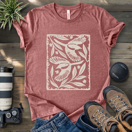 Sparrow Among Petals T-shirt