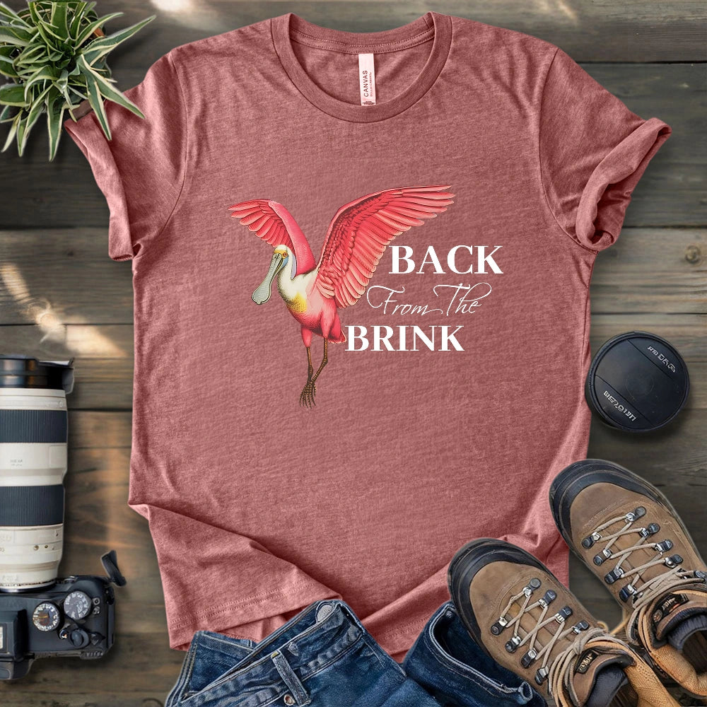 Spoonbill Back From The Brink T-shirt