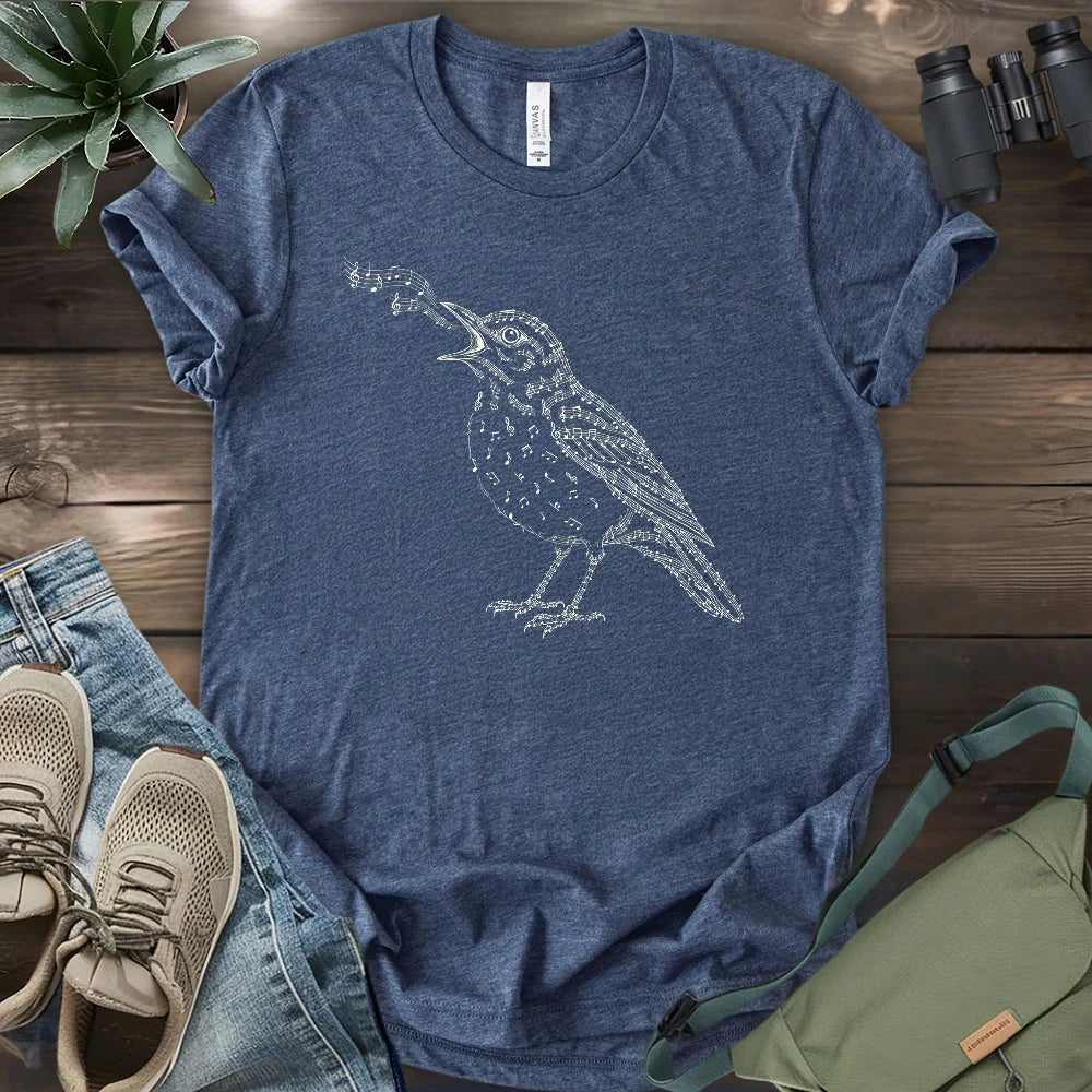 Bird Made Of Music T-shirt