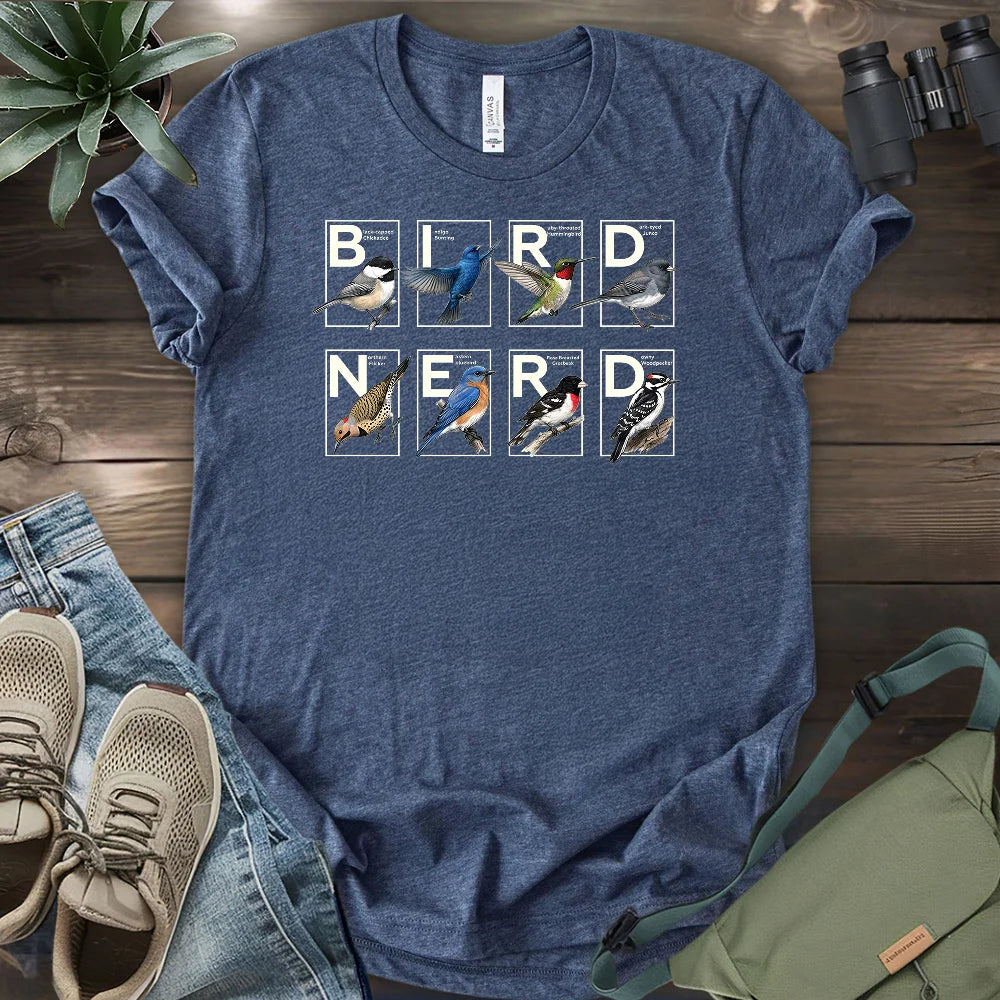 Bird Nerd Michigan T-shirt