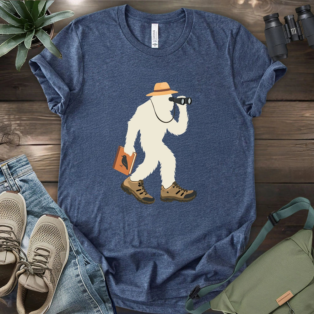 Bird Watching Bigfoot T-shirt