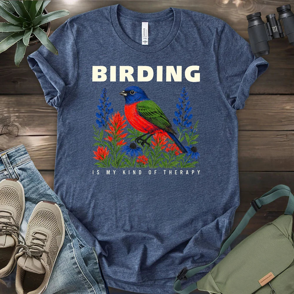 Birding Is Therapy T-shirt