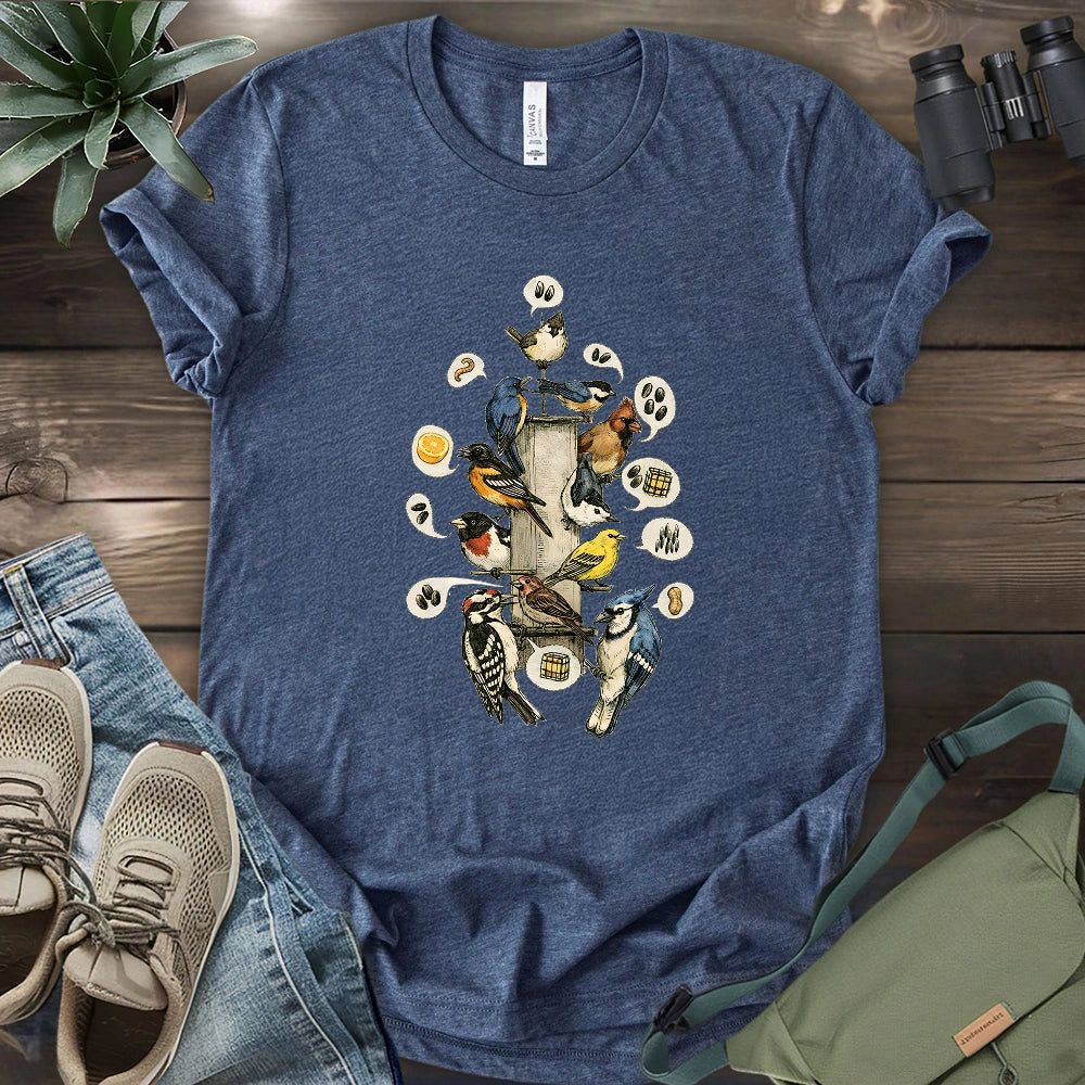 Busy Morning At Feeder T-shirt
