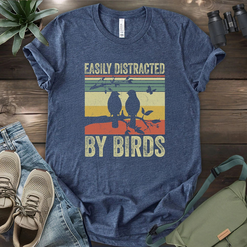 Easily Distracted By Bird T-shirt