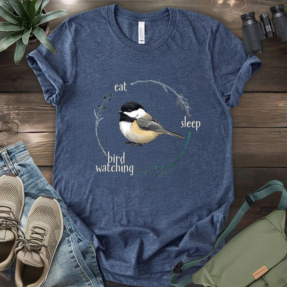 Eat, Sleep, Birdwatching, Repeat T-shirt