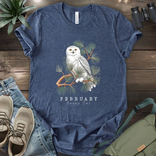February Snowy Owl T-shirt
