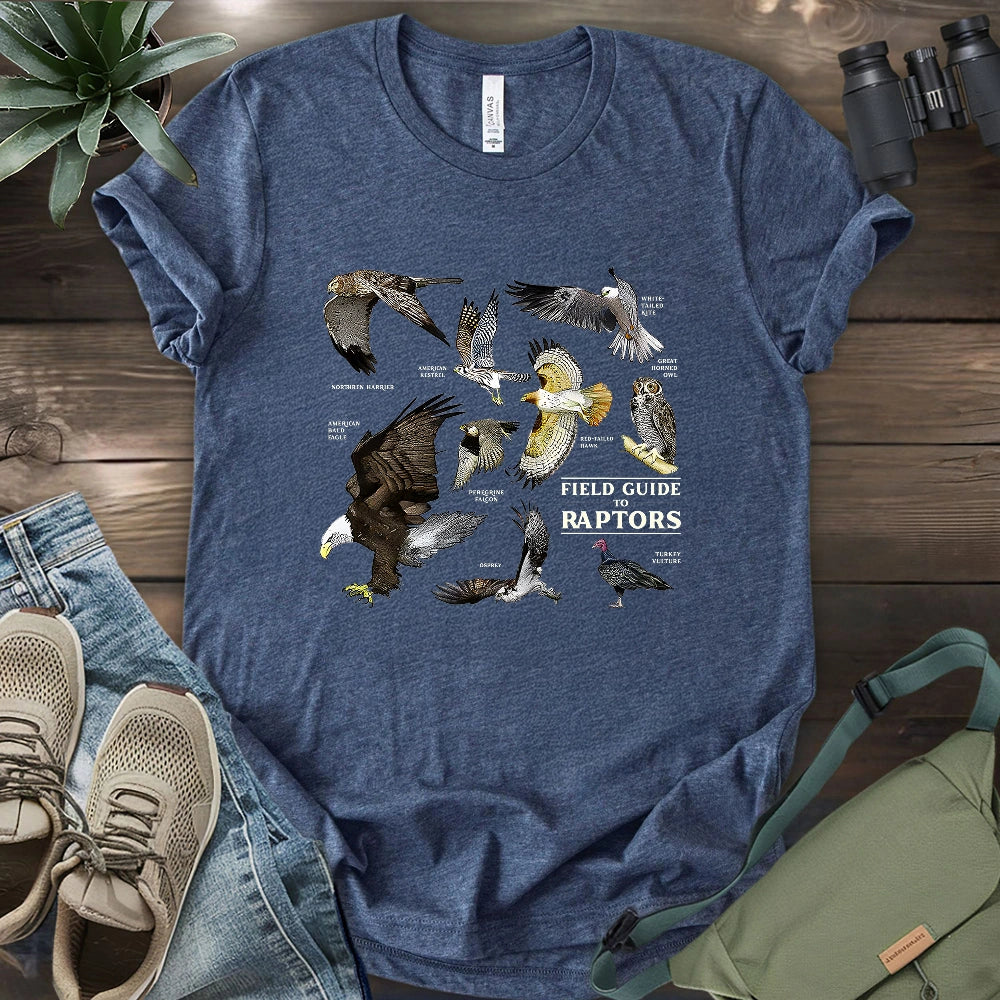 Field Guide To Raptors T-shirt