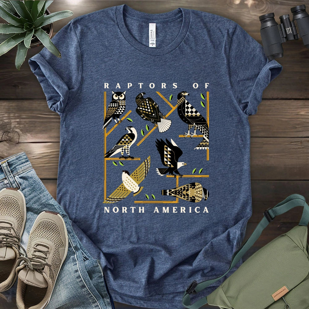 Geometric Raptors Of America T-shirt