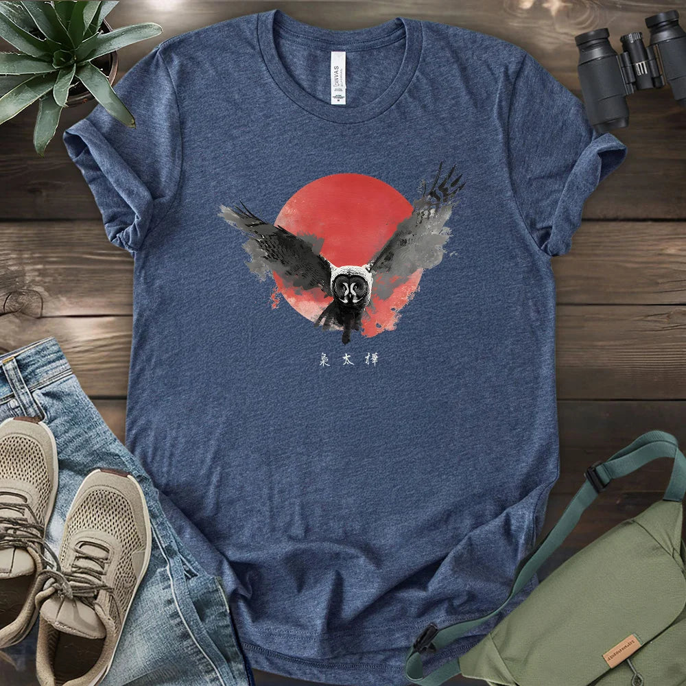 Great Grey Owl At Nightfall T-shirt