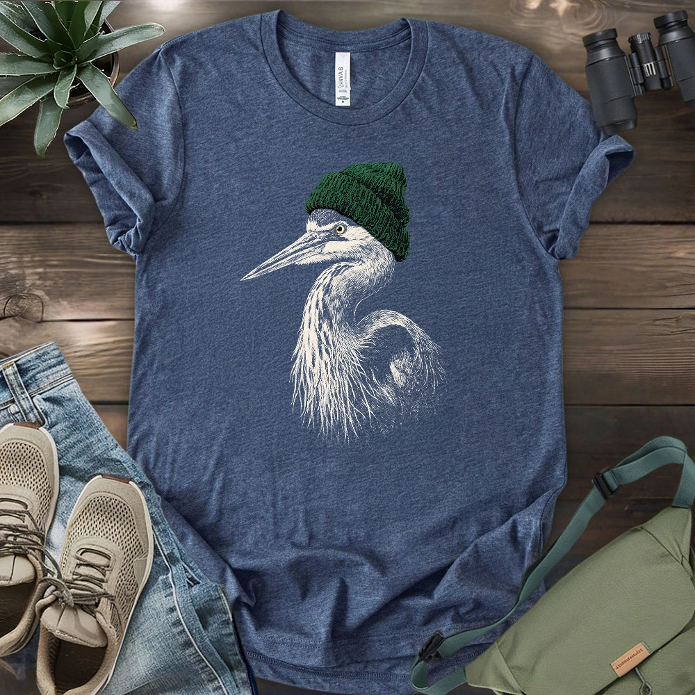 Heron Going Birdwatching T-shirt