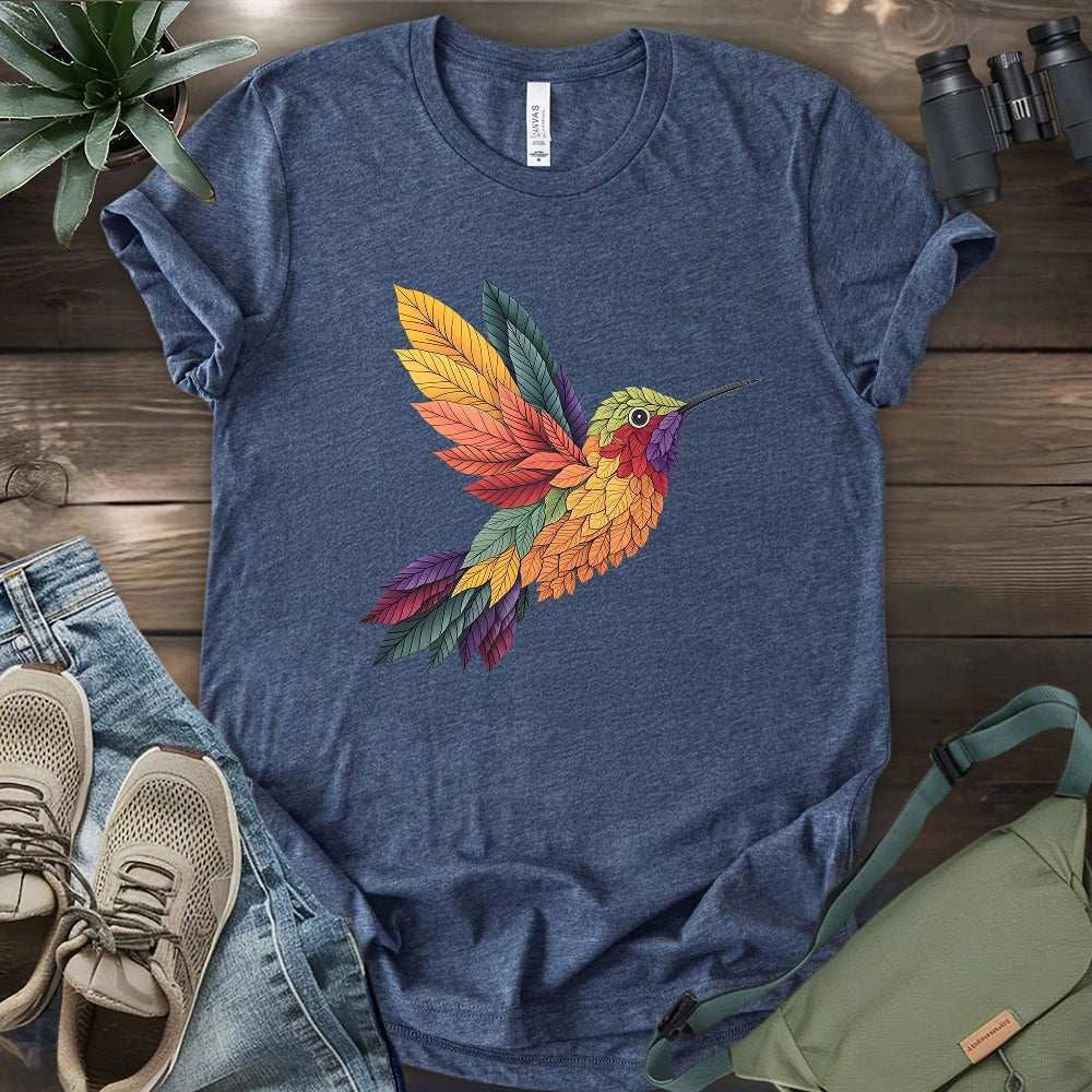 Hummingbird Made By Leaves T-shirt