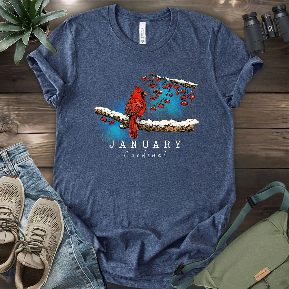 January Cardinal T-shirt