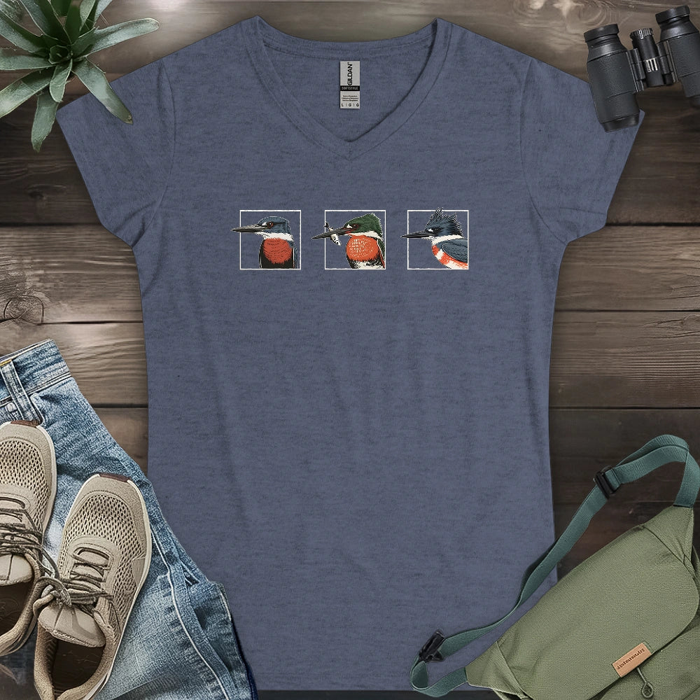 Kingfishers Of America Lady V-neck