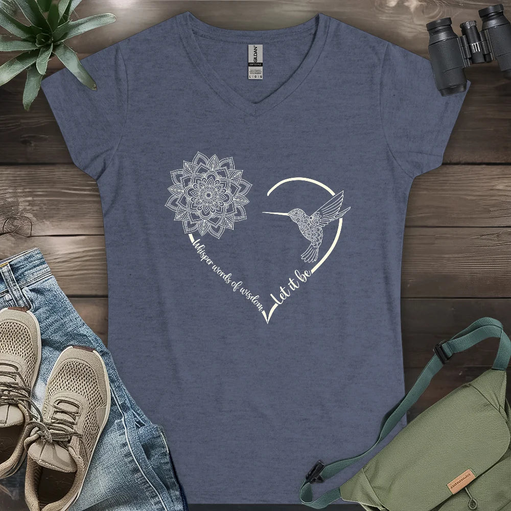 Let It Be Lady V-neck