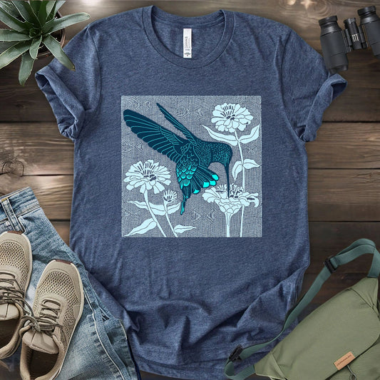 Linocut Hummingbird T-shirt