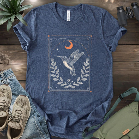 Moon Card Hummingbird T-shirt