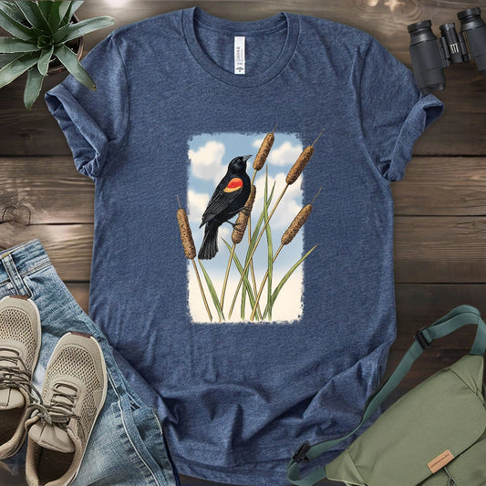 Morning On Cattail Field T-shirt