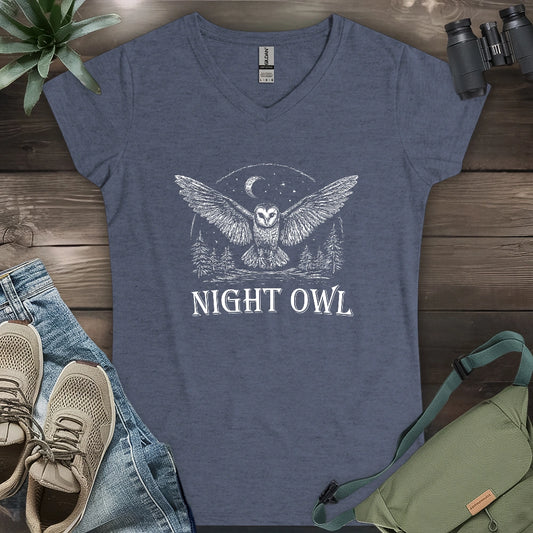 Night Owl Lady V-neck