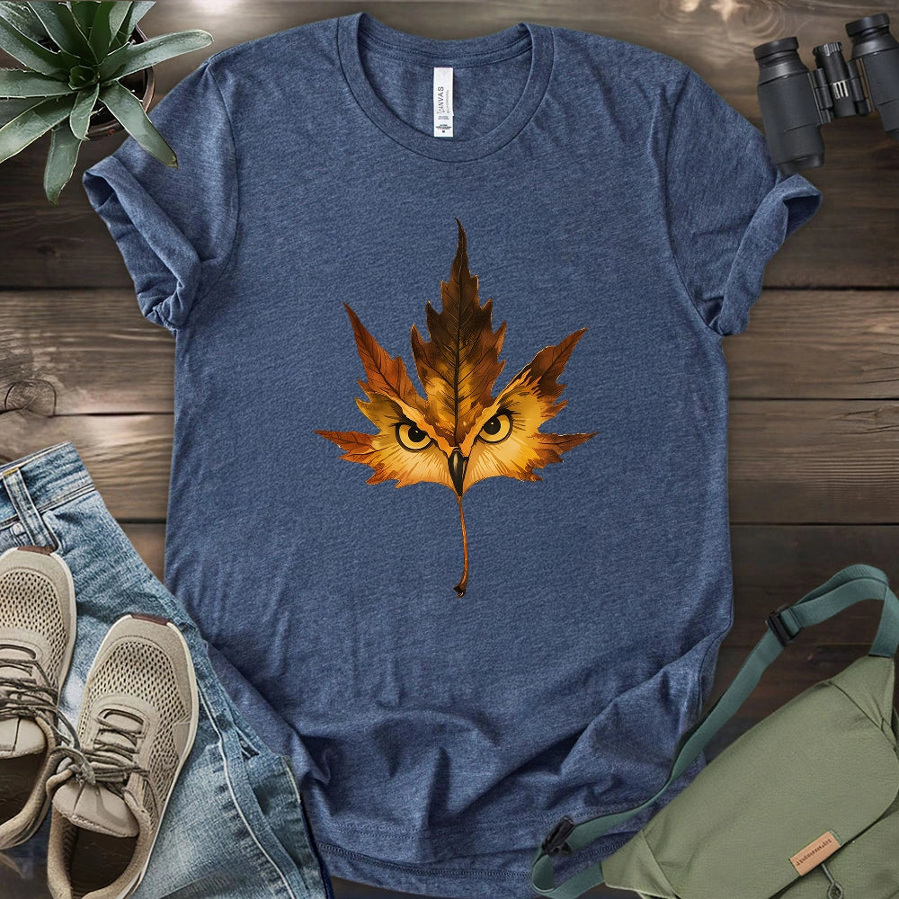 Owl Mapple Leaf T-shirt