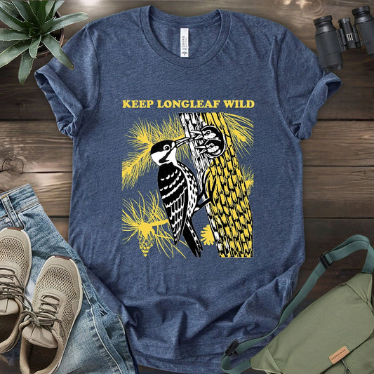 Protect Red-cocked Woodpecker T-shirt