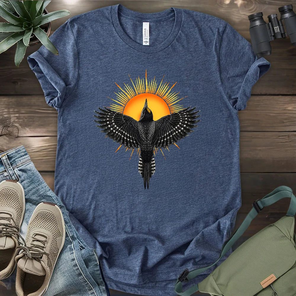 Rise Black Backed Woodpecker T-shirt