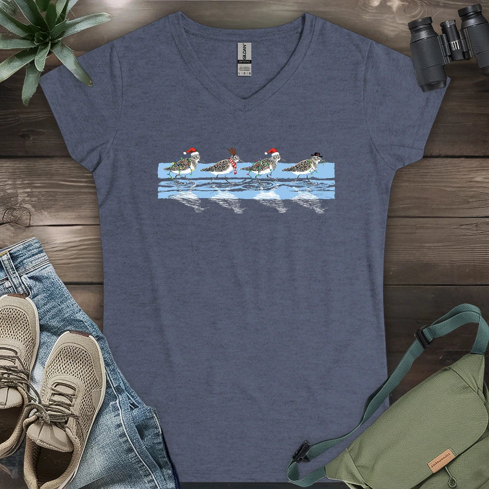 Sandpiper Christmas Parade Lady V-neck