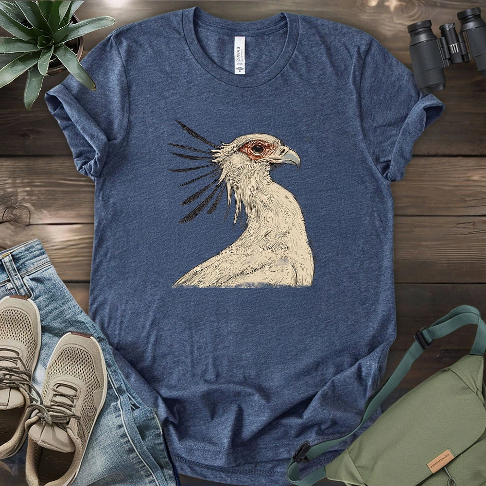 Secretary Bird Sketch T-shirt