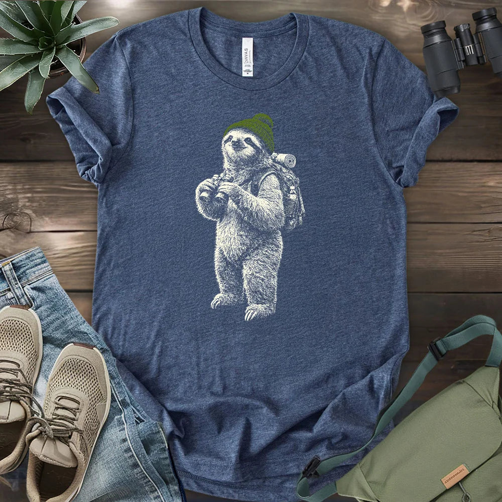 Sloth Going Birding T-shirt