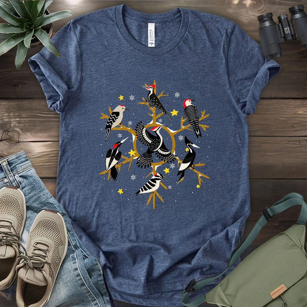 Snowflake of Woodpeckers T-shirt