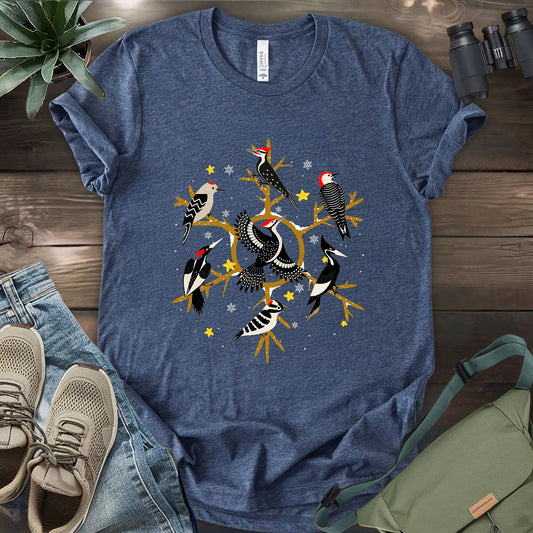Snowflake of Woodpeckers T-shirt