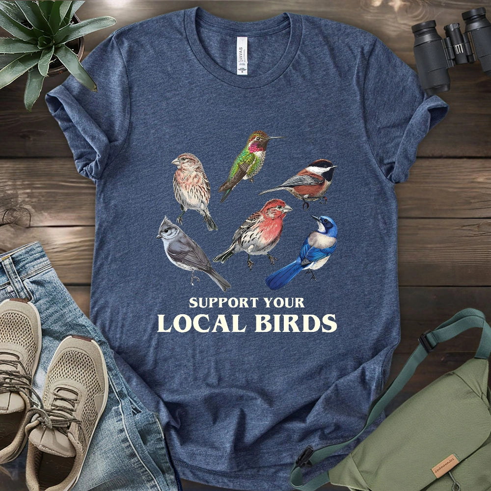 Support California Backyard Birds T-shirt