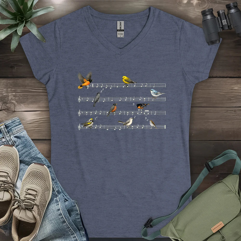 Symphony of Songbirds Lady V-neck