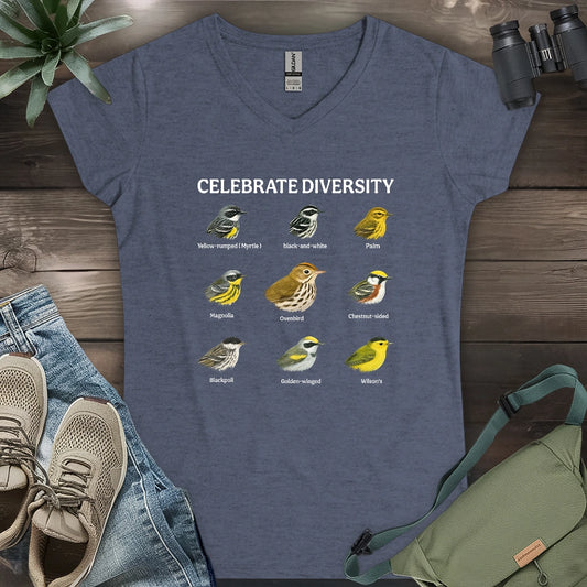 Warbler Diversity Lady V-neck