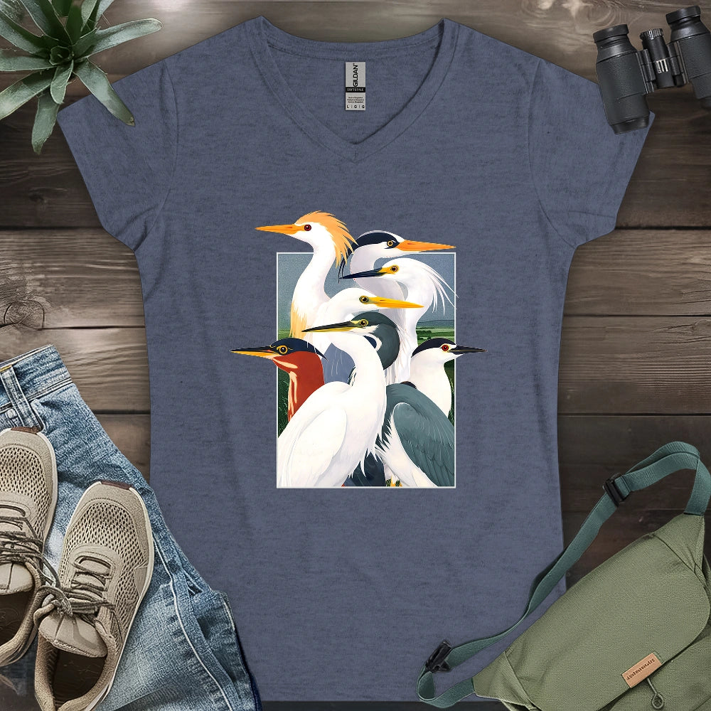 Wetland Assembly Lady V-neck