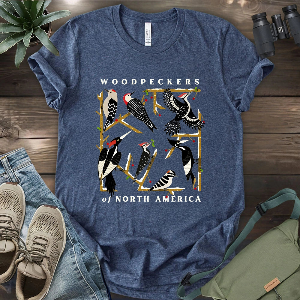 Woodpeckers Of North America T-shirt